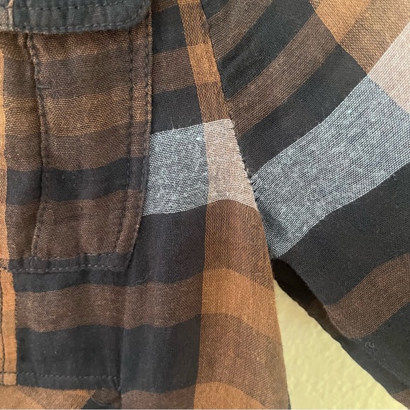 Anthropologie Holding Horses Plaid Shirt Dress, size 4 - Picture 8 of 12